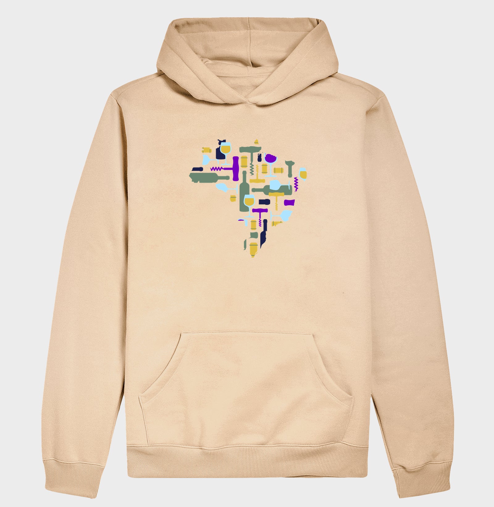 Hoodie Moletom - Vinhos - Mapa do Vinho