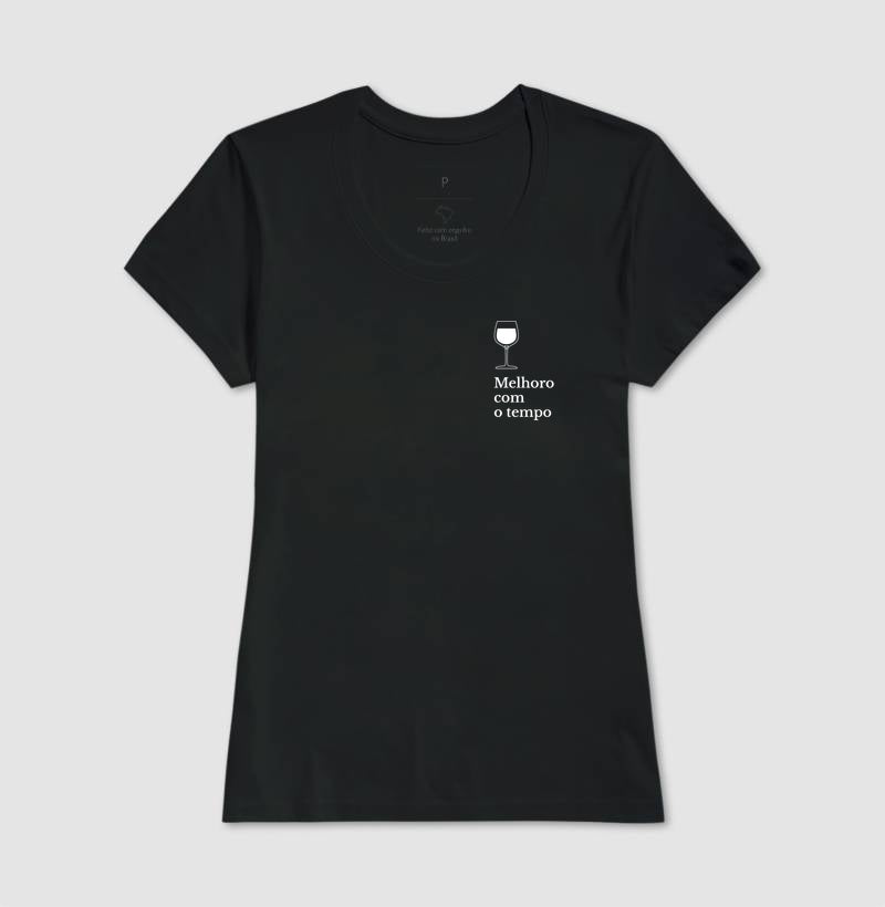 Camiseta - Vinhos - Melhoro com o tempo