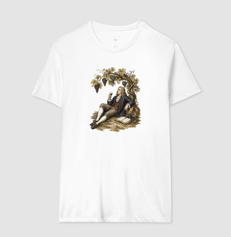 Camiseta - Vinhos - Newton e a Videira
