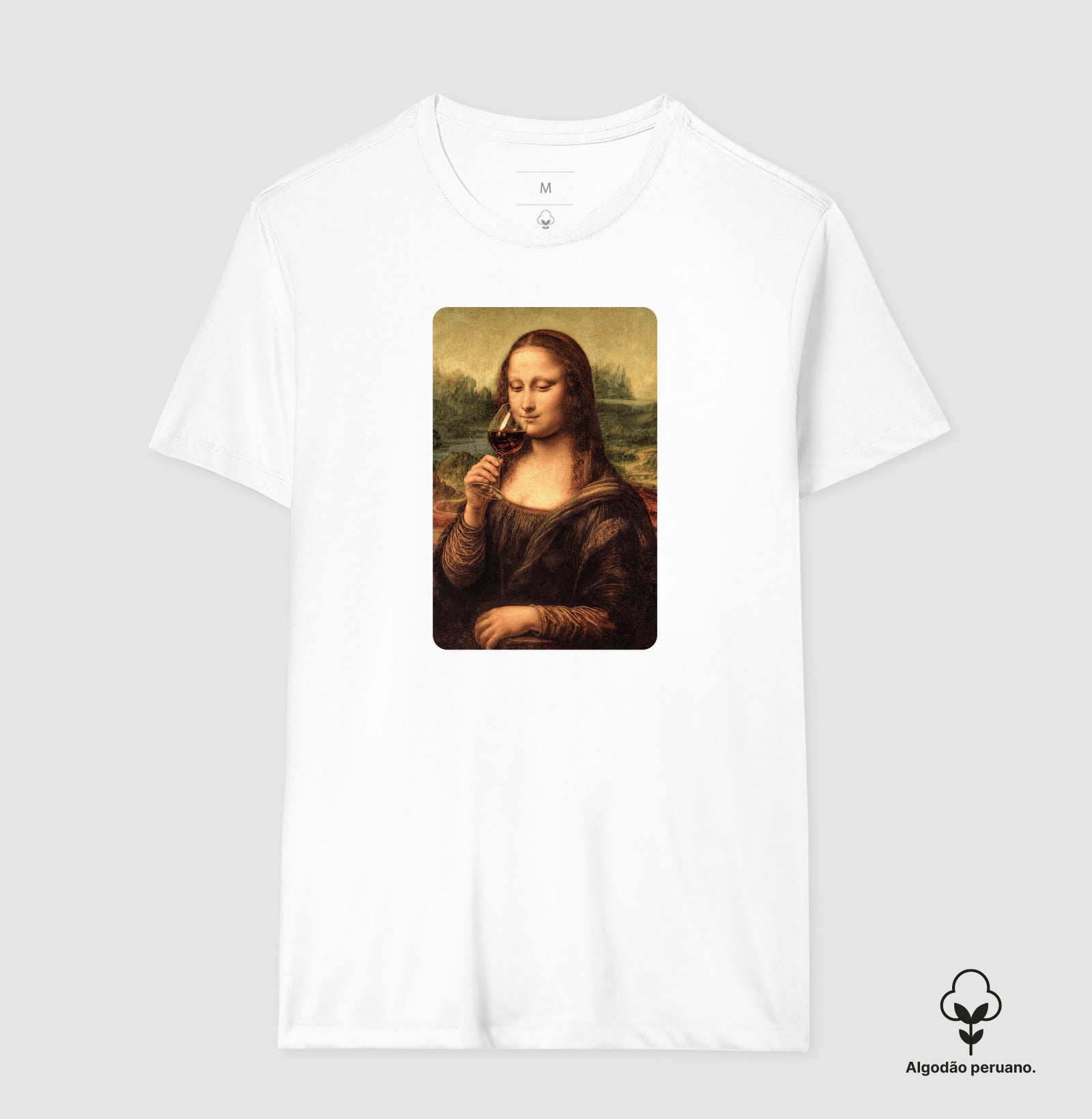 Camiseta Algodão Peruano - Vinhos - Monalisa Sommelier