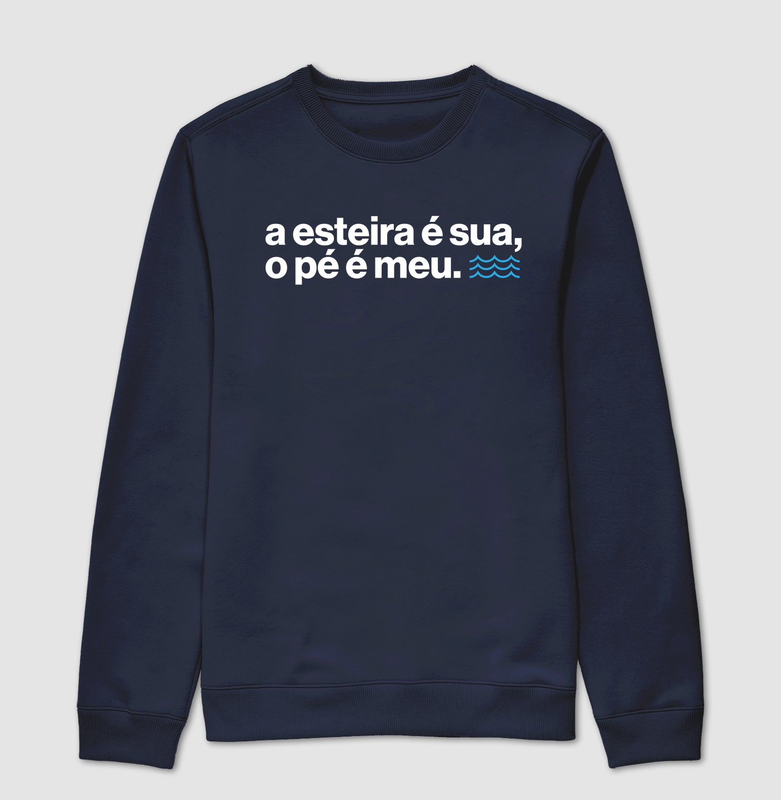 A esteira é sua, o pé é meu.