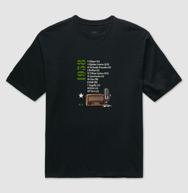 Camiseta Oversized - RIP - Escalação 58