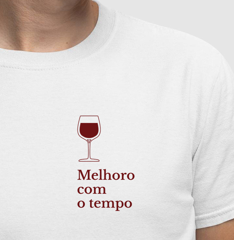 Camiseta - Vinhos - Melhoro com o tempo