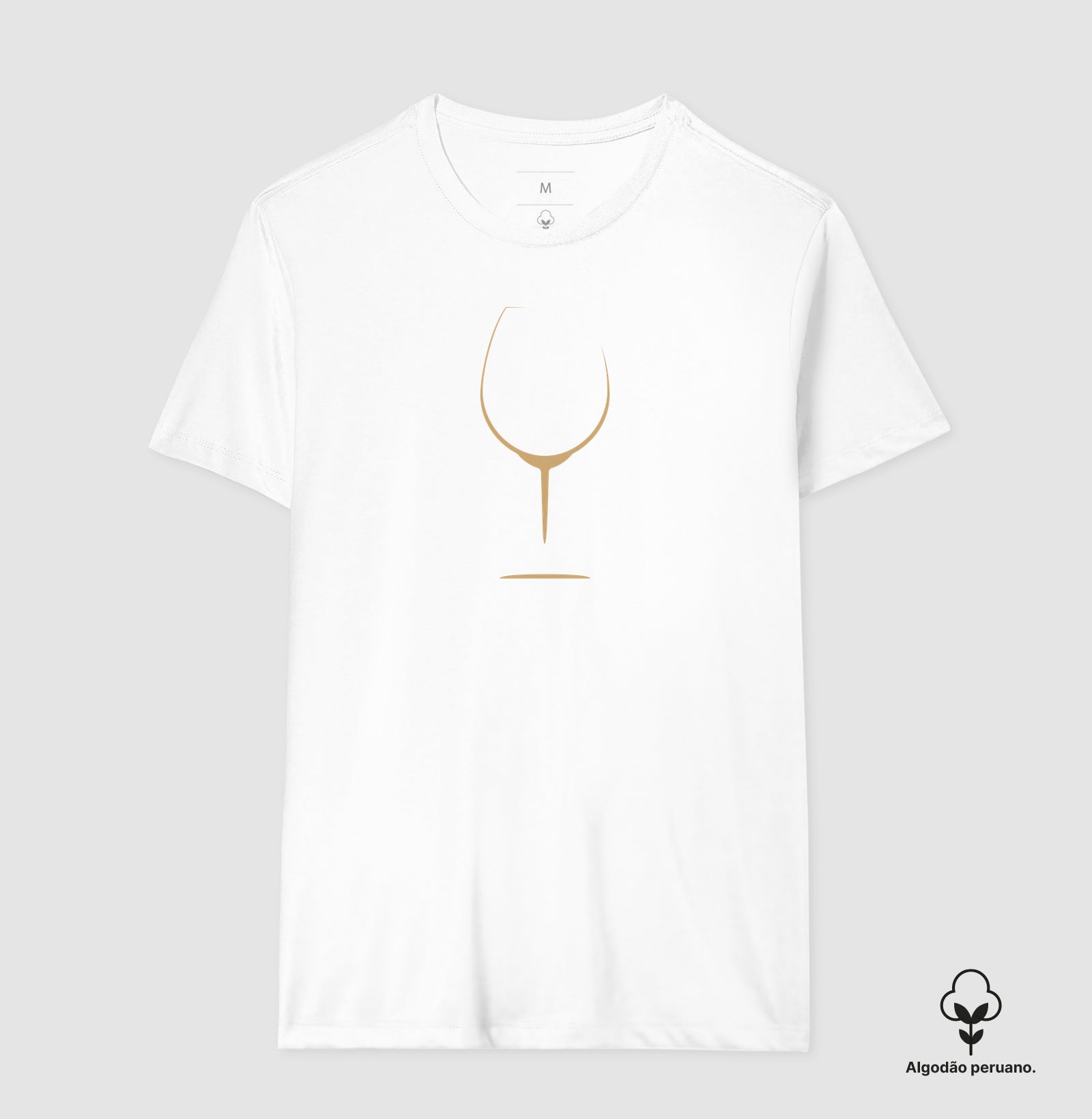 Camiseta Algodão Peruano - Vinhos - Taça