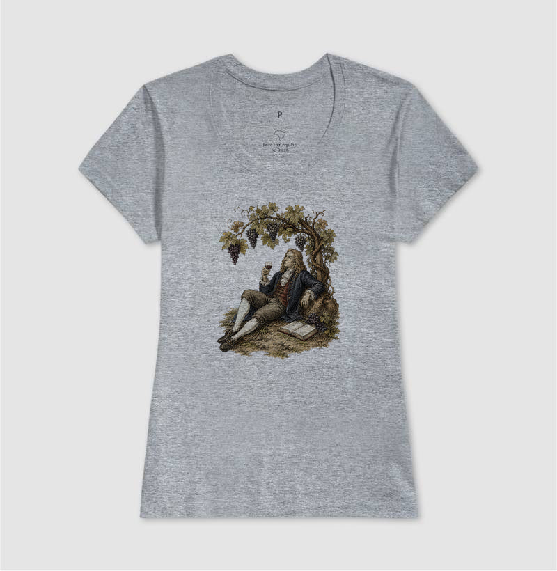 Camiseta - Vinhos - Newton e a Videira