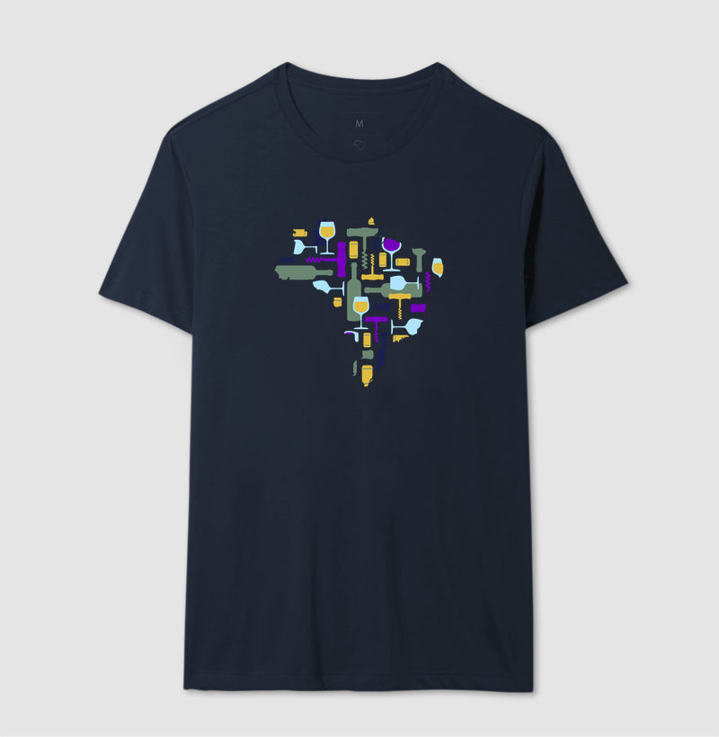 Camiseta - Vinhos - Mapa do Vinho