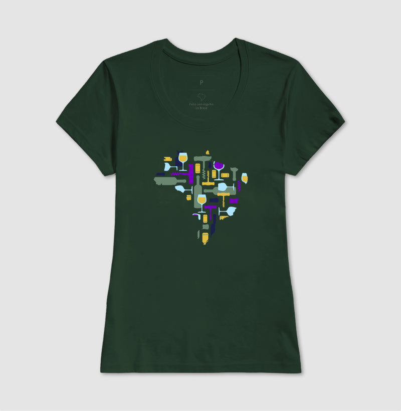 Camiseta - Vinhos - Mapa do Vinho