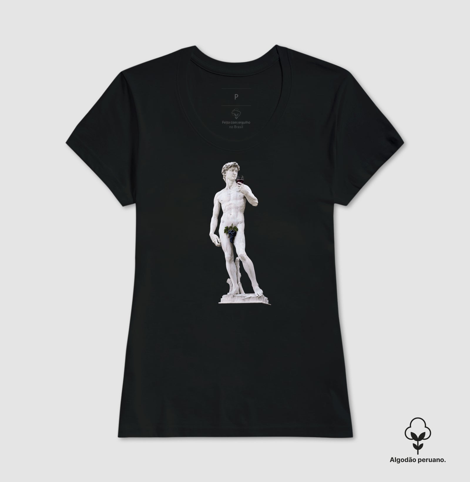 Camiseta Algodão Peruano - Vinhos - David Sommelier