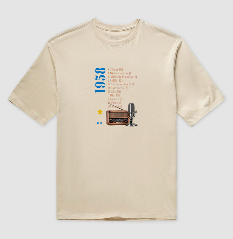 Camiseta Oversized - RIP - Escalação 58