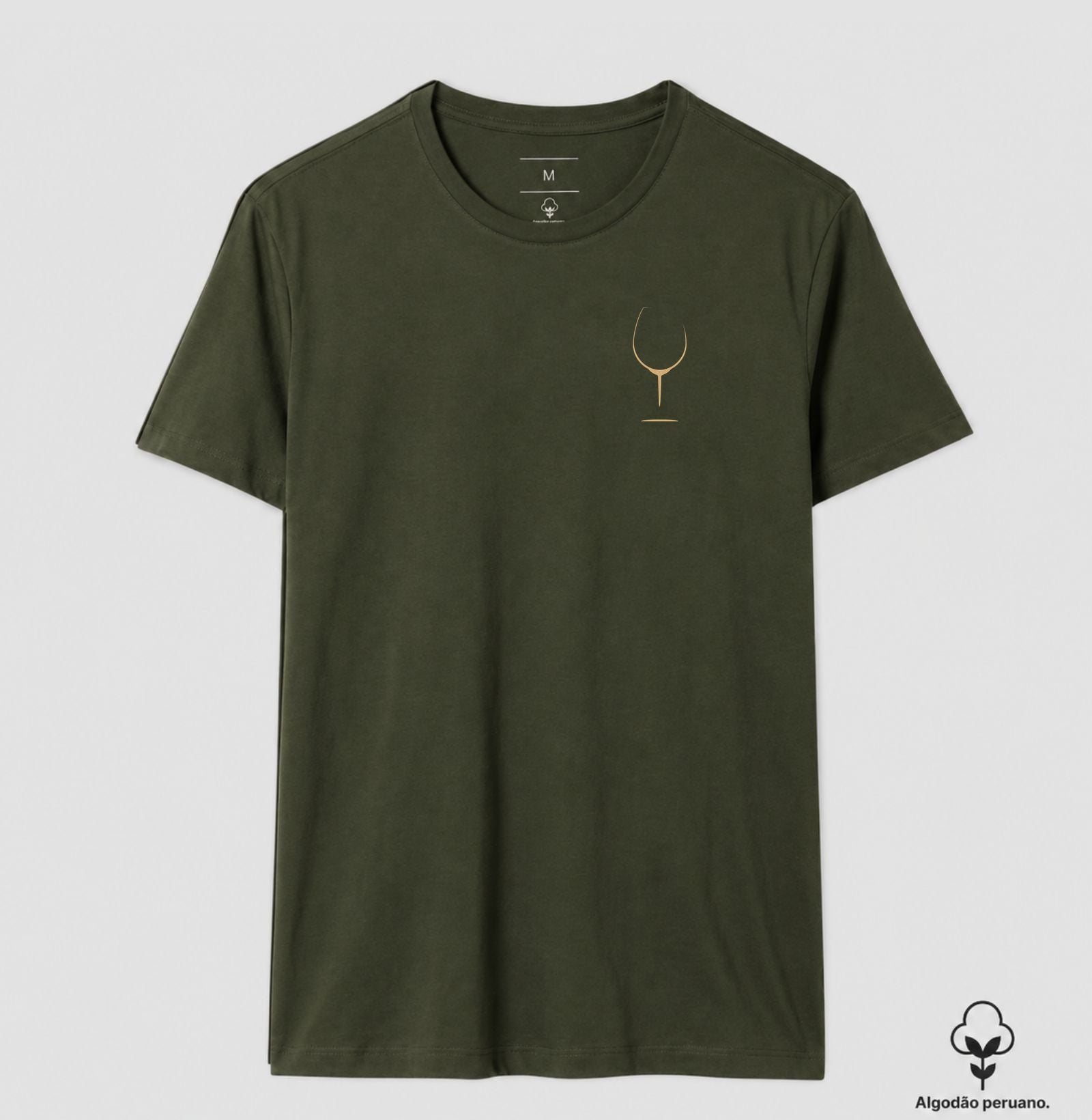 Camiseta Algodão Peruano - Vinhos - Taça (M)