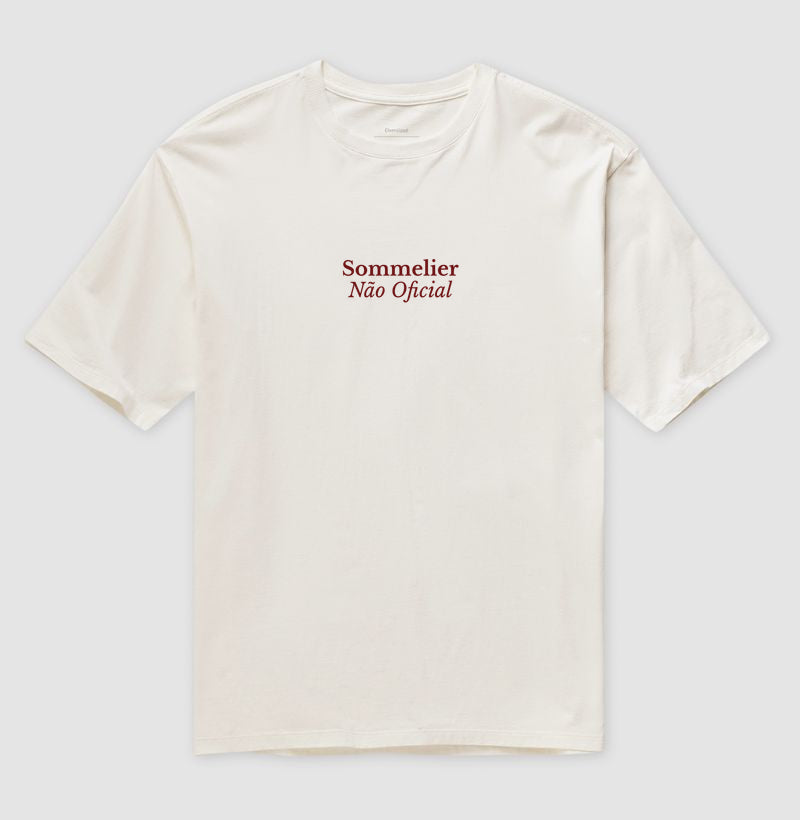 Camiseta Oversized - Vinhos - Sommelier Não Oficial