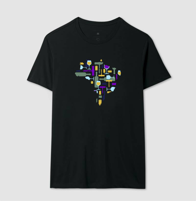 Camiseta - Vinhos - Mapa do Vinho