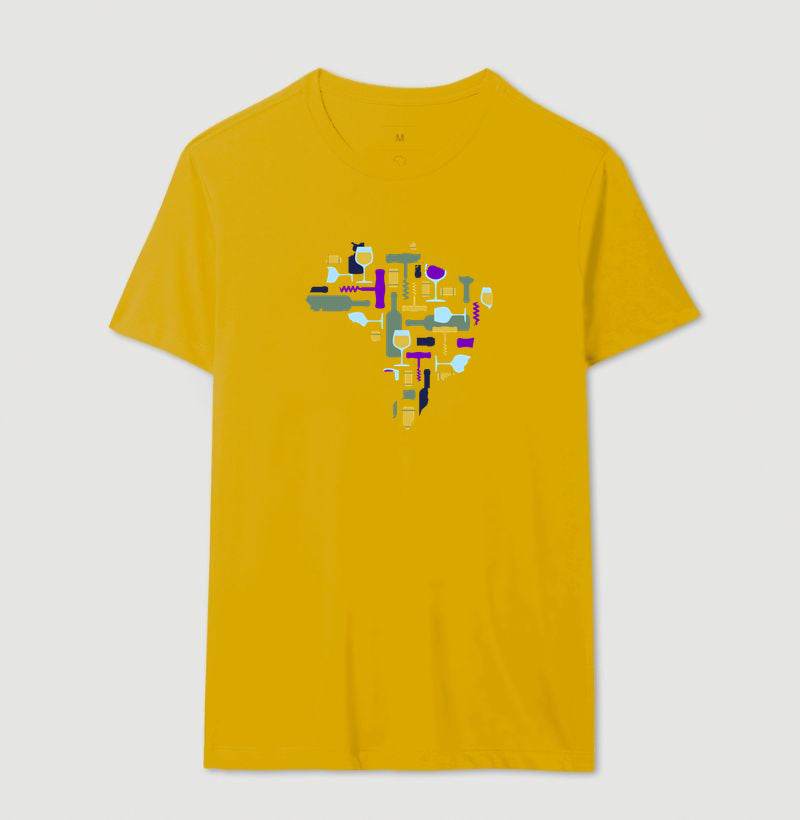 Camiseta - Vinhos - Mapa do Vinho