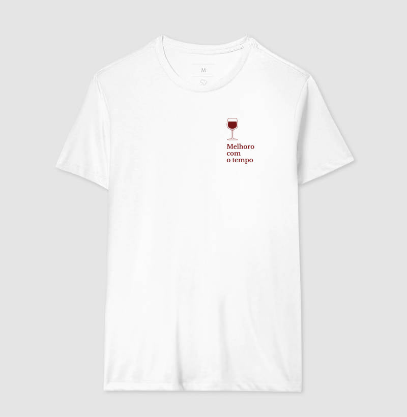 Camiseta - Vinhos - Melhoro com o tempo