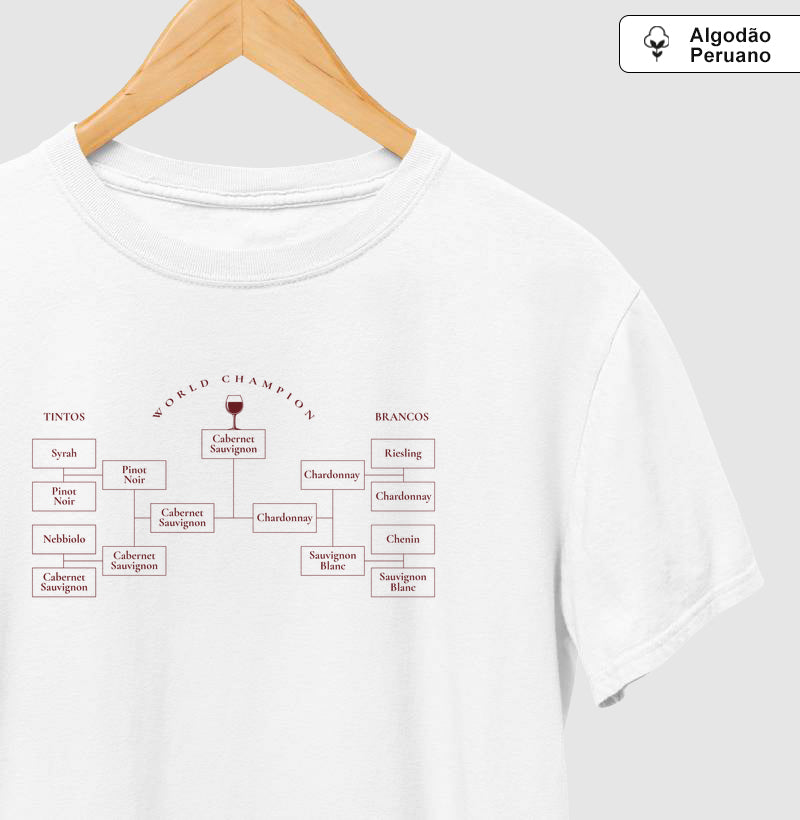 Camiseta Algodão Peruano - Vinhos - Copa dos Vinhos