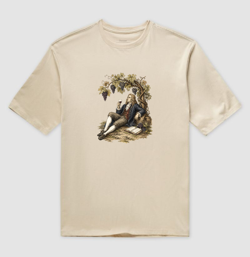 Camiseta Oversized - Vinhos - Newton e a Videira