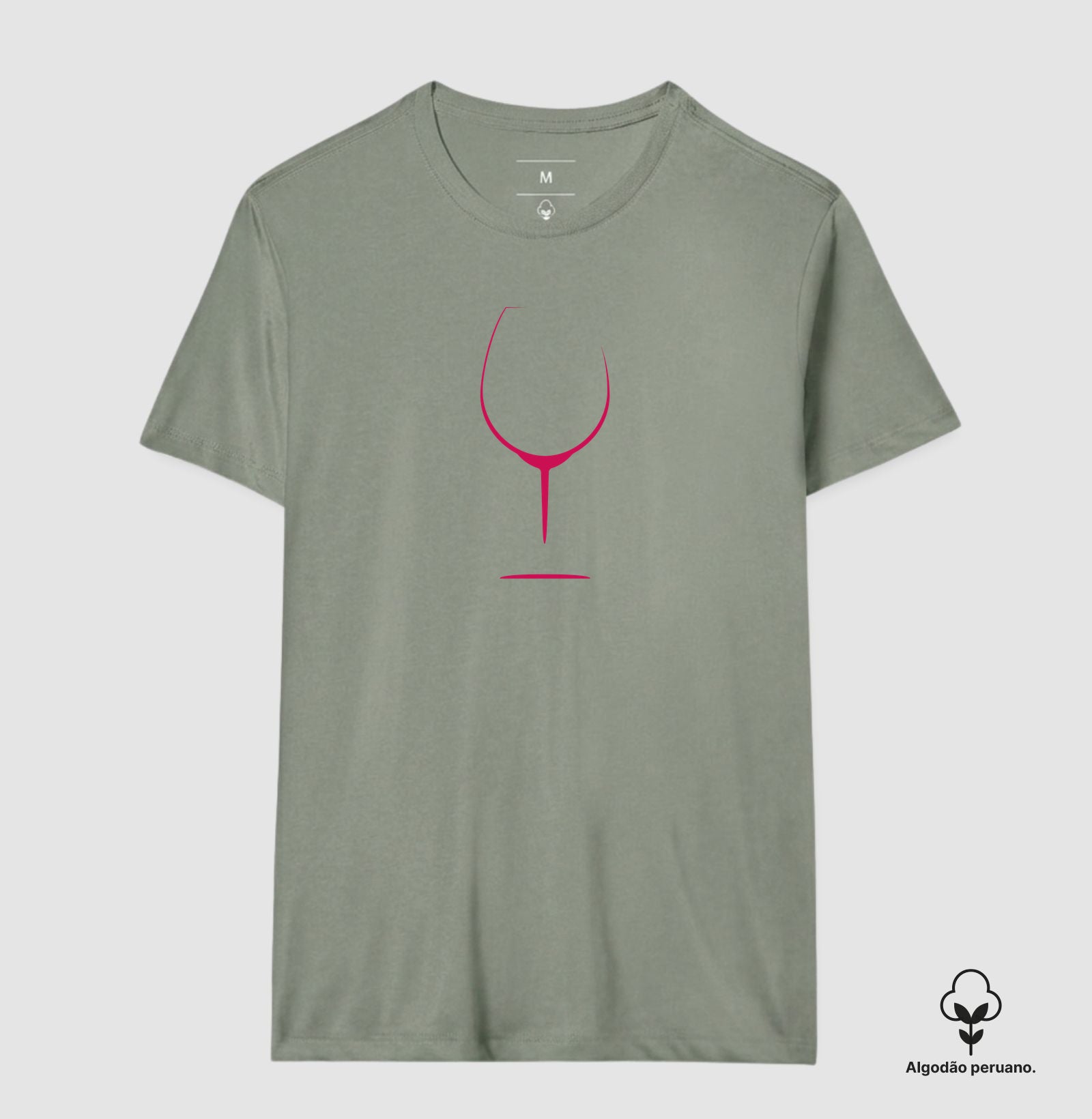 Camiseta Algodão Peruano - Vinhos - Taça