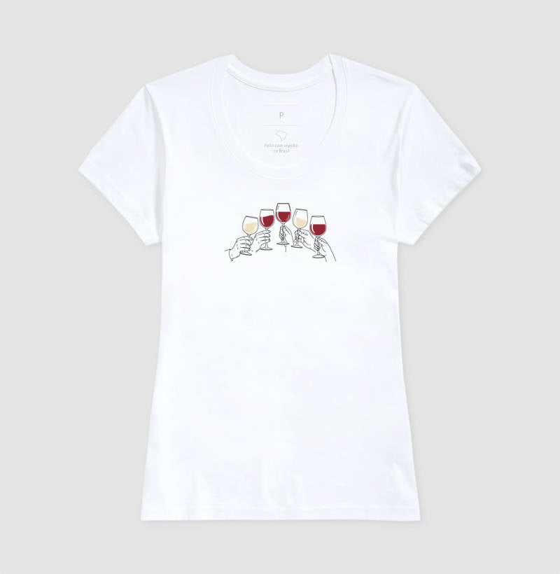 Camiseta - Vinhos - Brindaremos