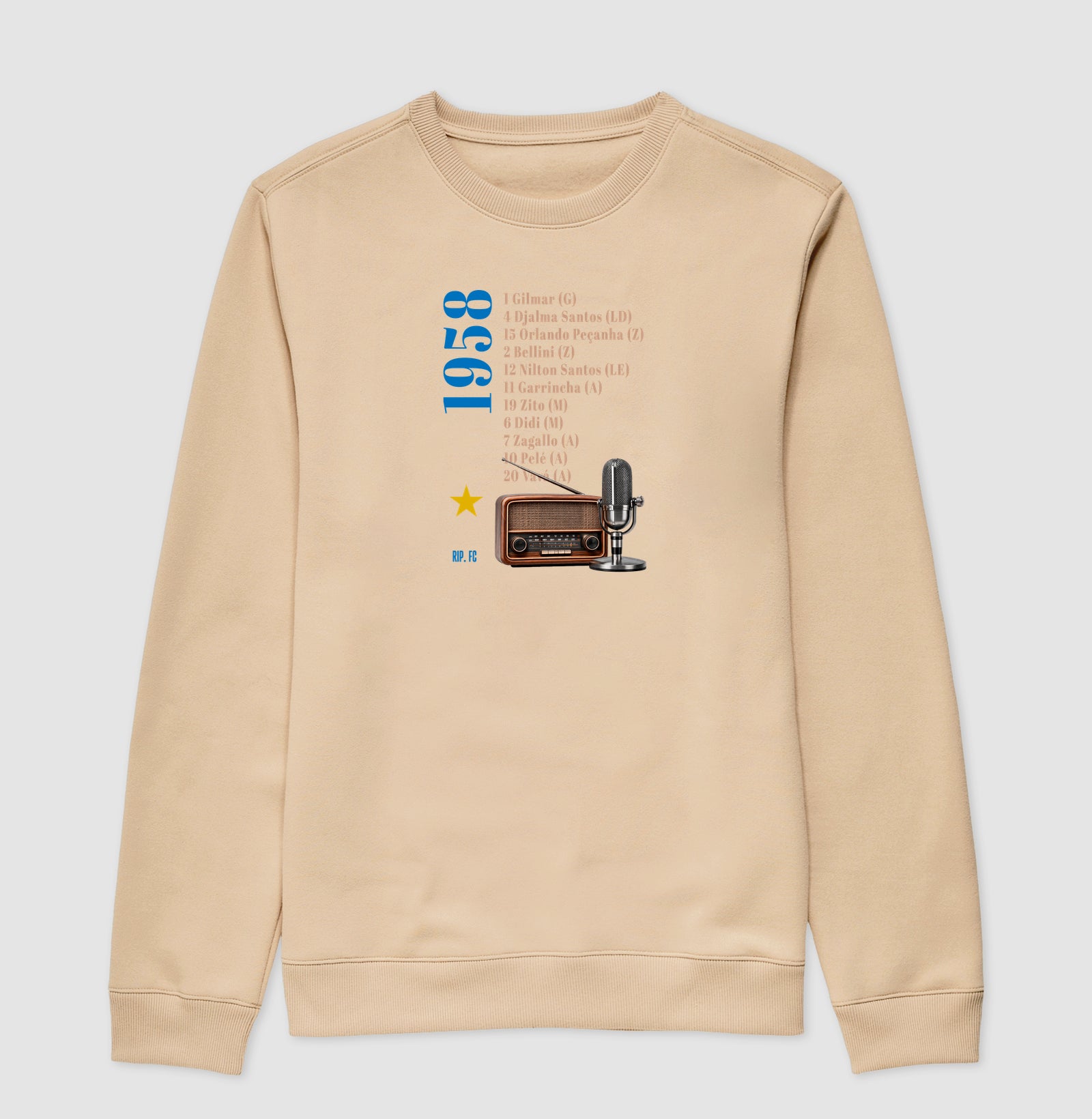 Suéter Moletom - RIP - Escalação 58