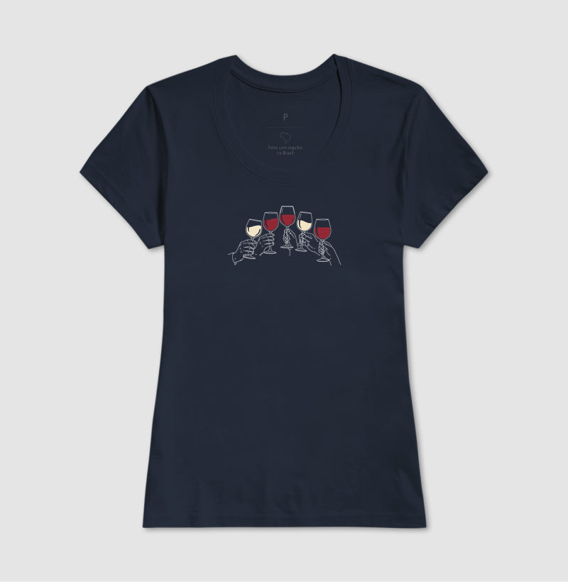 Camiseta - Vinhos - Brindaremos