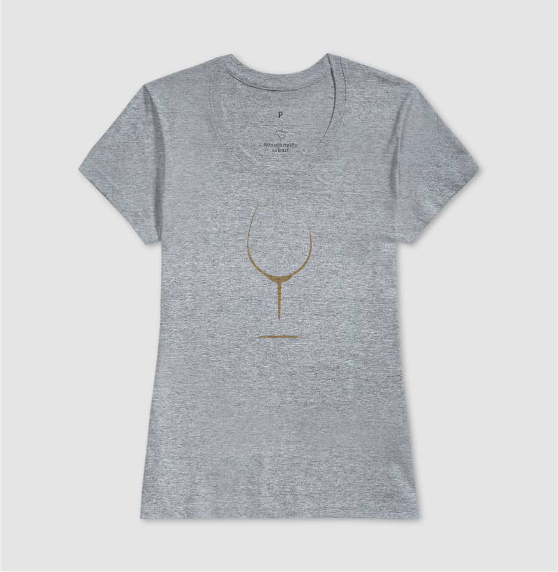 Camiseta - Vinhos - Taça