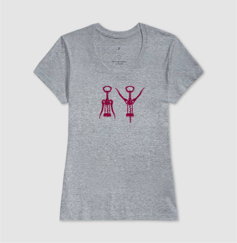 Camiseta - Vinhos - Saca Rolha