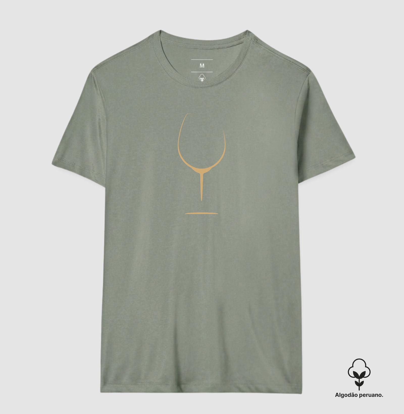 Camiseta Algodão Peruano - Vinhos - Taça