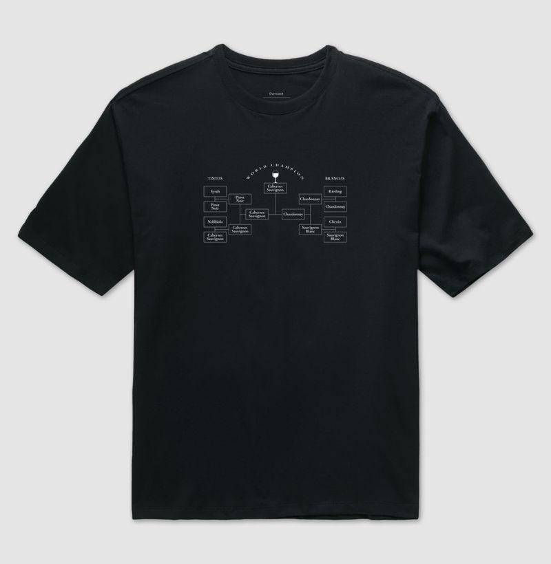 Camiseta Oversized - Vinhos - Copa dos Vinhos