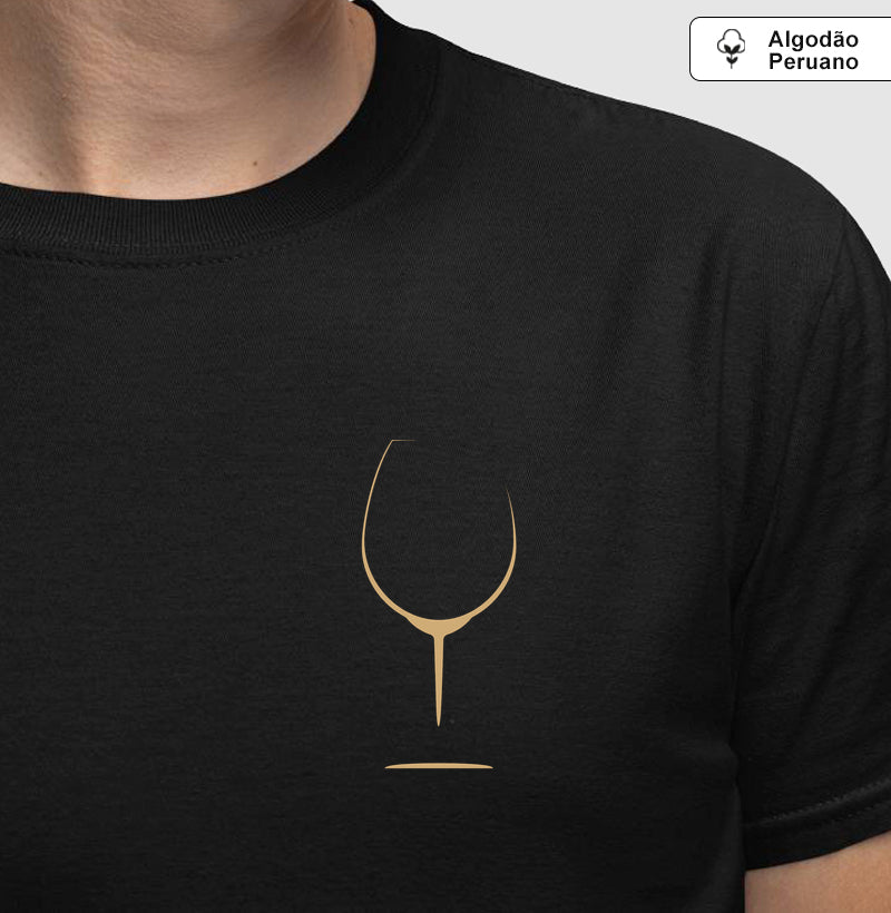 Camiseta Algodão Peruano - Vinhos - Taça (M)