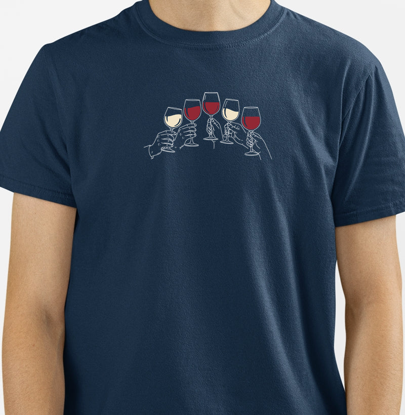 Camiseta - Vinhos - Brindaremos