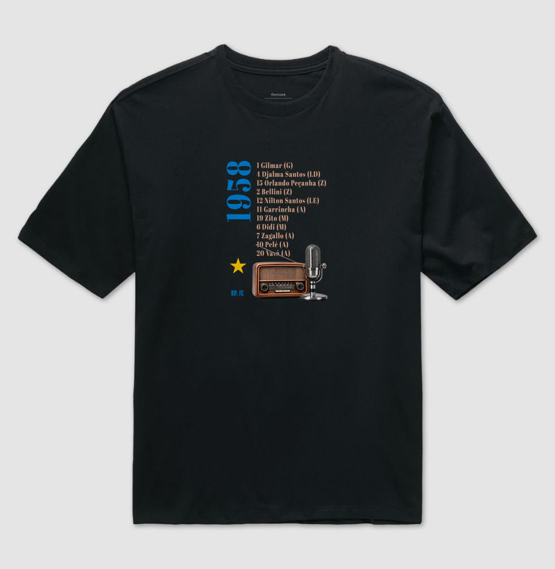 Camiseta Oversized - RIP - Escalação 58