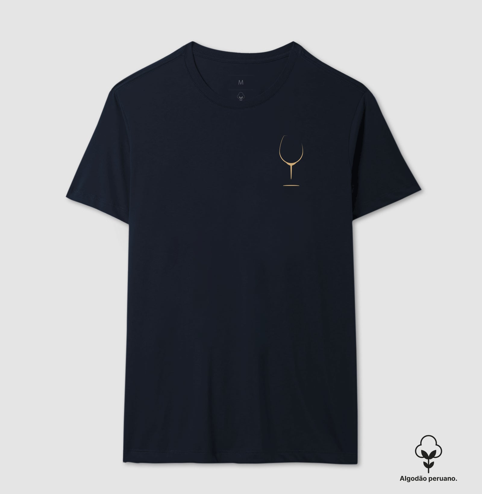 Camiseta Algodão Peruano - Vinhos - Taça (M)