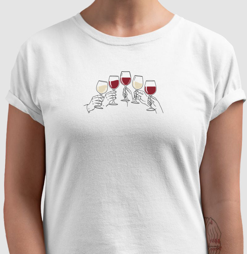 Camiseta - Vinhos - Brindaremos