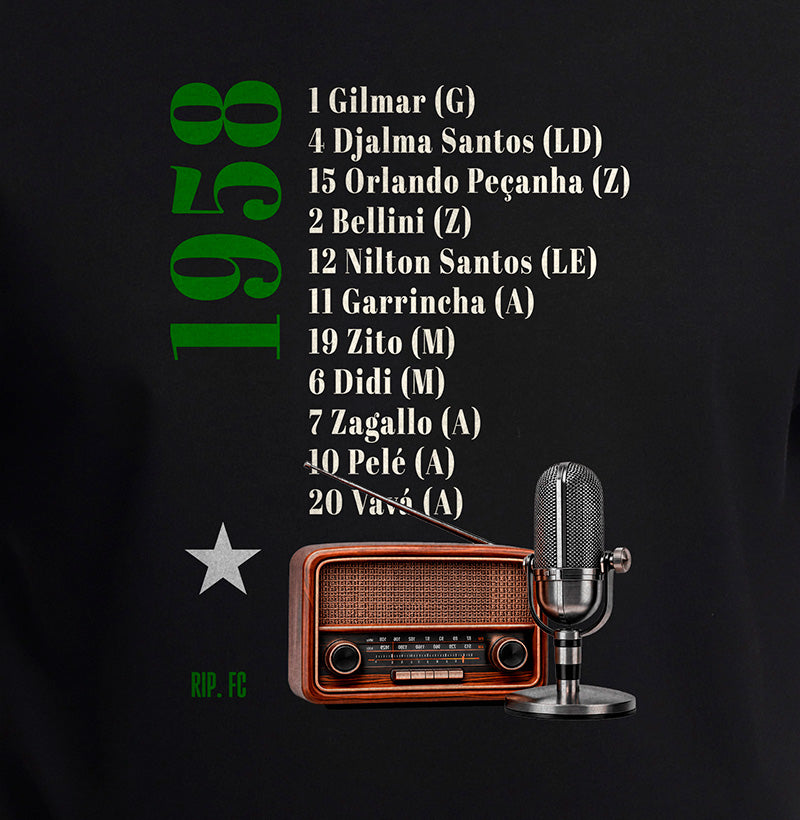Camiseta Oversized - RIP - Escalação 58