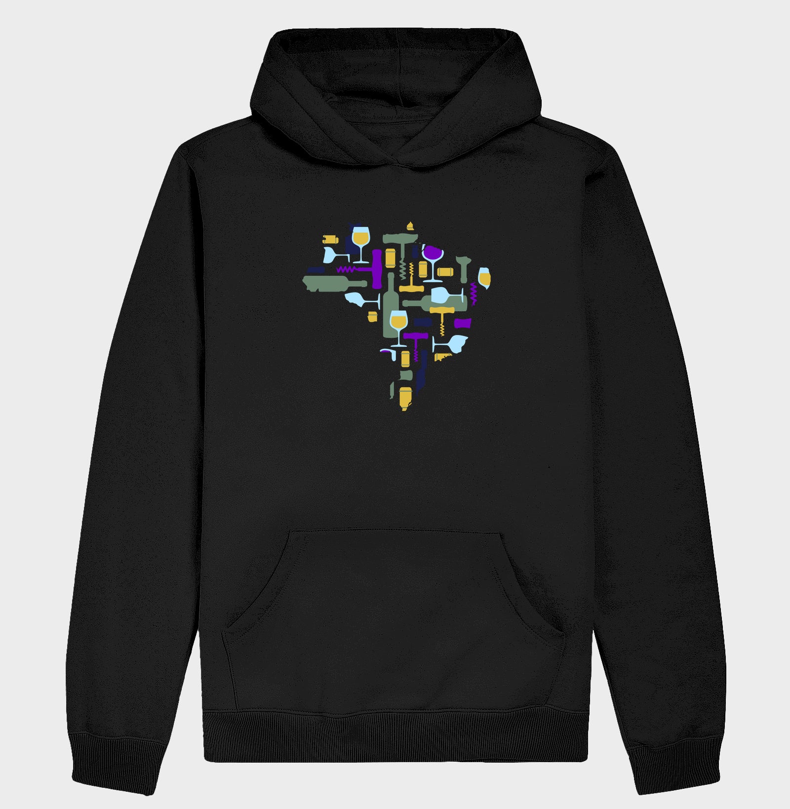Hoodie Moletom - Vinhos - Mapa do Vinho