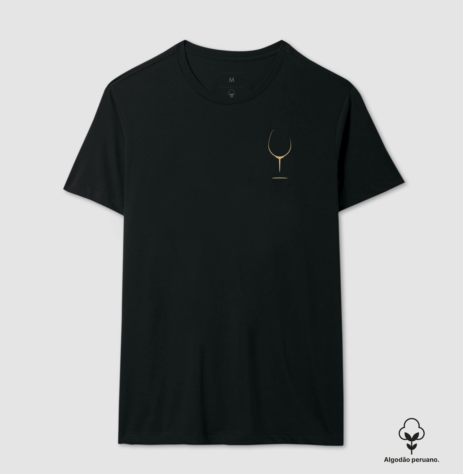 Camiseta Algodão Peruano - Vinhos - Taça (M)
