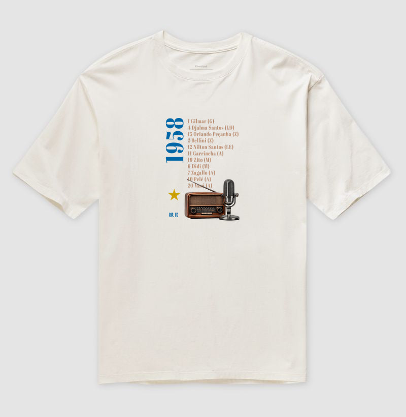 Camiseta Oversized - RIP - Escalação 58