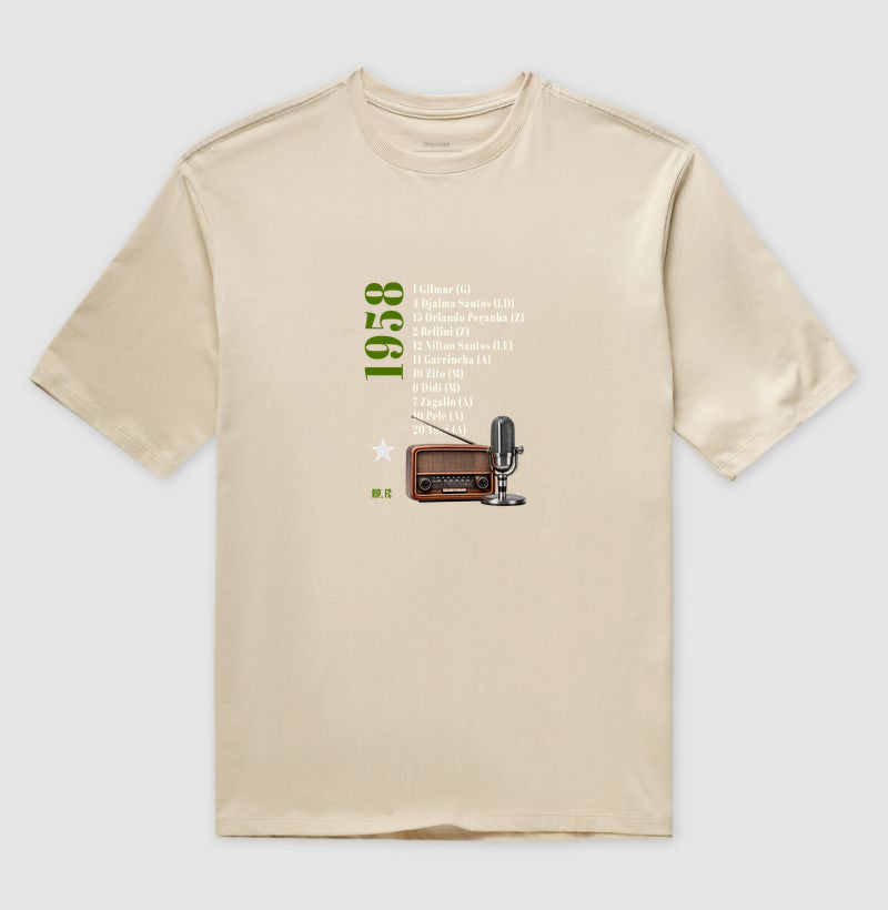 Camiseta Oversized - RIP - Escalação 58